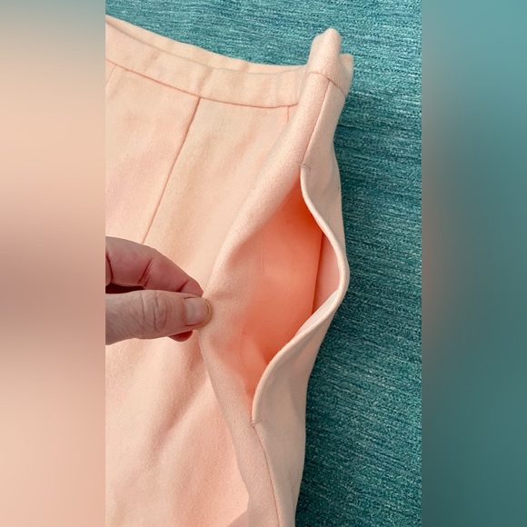 Vintage Retro 1960’s Mid Length Peach 100% Wool Skirt by a coordinate by Talbott - Picture 11 of 16